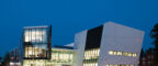 Oglesby Cancer Research Building front at night
