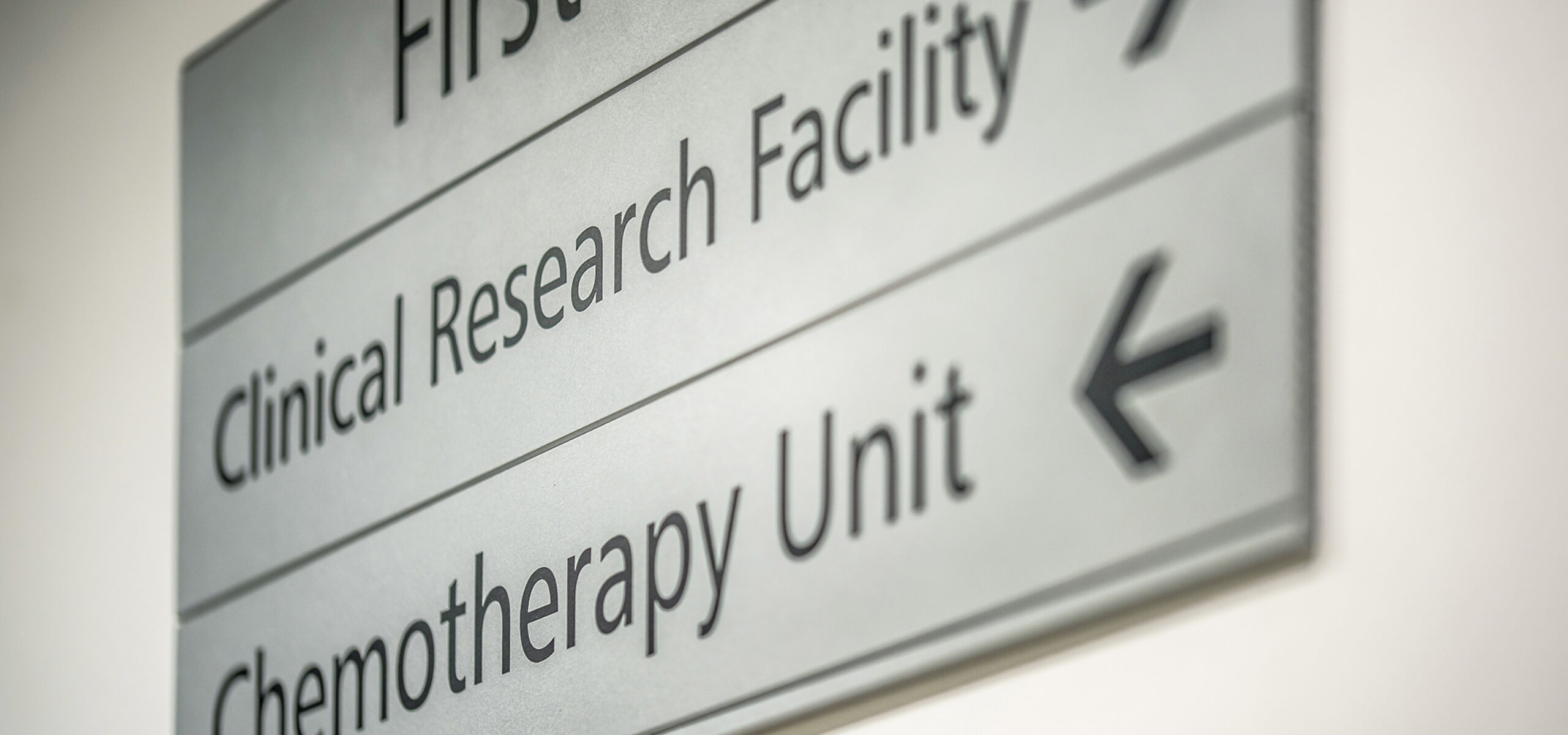 Clinical Research Facility sign