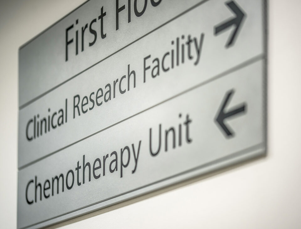 Clinical Research Facility sign