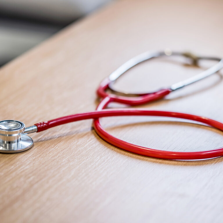 Stethoscope on a table