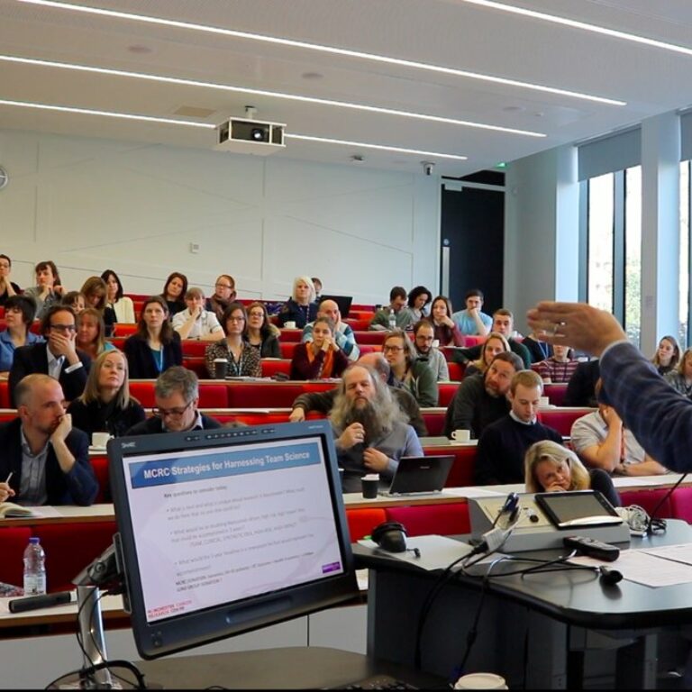 Professor Robert Bristow presenting at an MCRC Town Hall