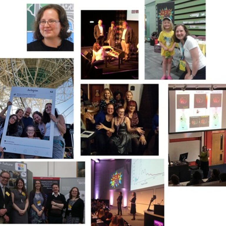 Photos showing the variety of outreach and engagement activities Dr Williams has taken part in over her career.