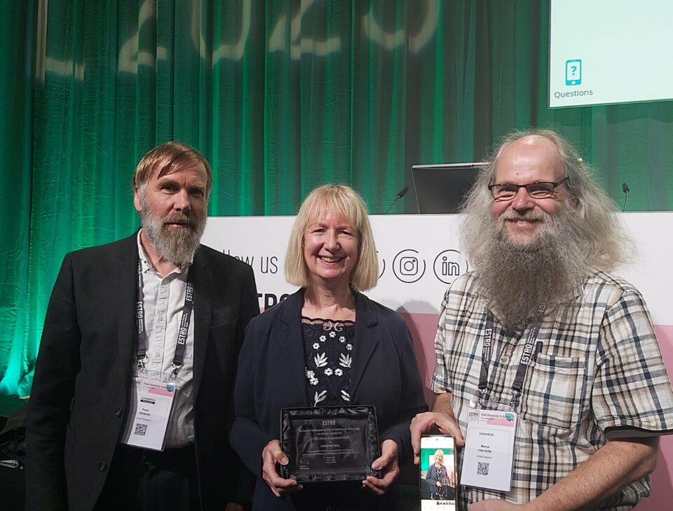 ESTRO 2023 and 2024 award winners: Professor Peter Hoskin, Professor Catharine West and Professor Marcel Van Herk