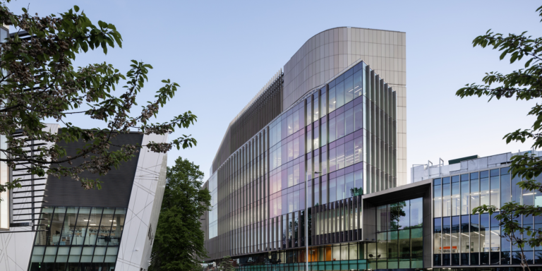 The new Paterson building from Wilmslow Road, Manchester