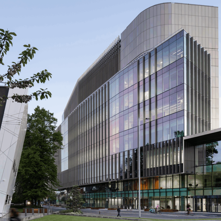 The new Paterson building from Wilmslow Road, Manchester