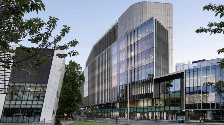 The new Paterson building from Wilmslow Road, Manchester