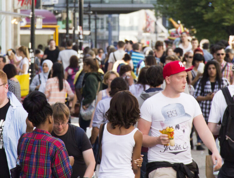 Shoppers on Market Street