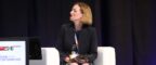 Professor Fiona Thistlethwaite chairing at ESMO 2024
