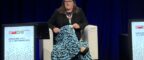 Dr Natalie Cook presenting at ESMO 2024