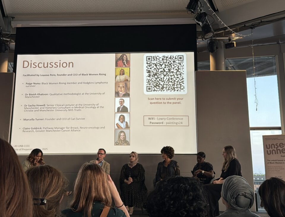 A panel with researchers, clinicians, patient advocates, and charity leaders.