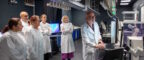 The Oddfellows and Prevent Breast Cancer during a tour of MCRC