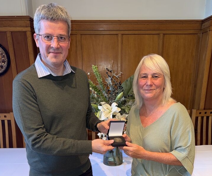Prof. Kaye Williams on being awarded the Weiss Medal.